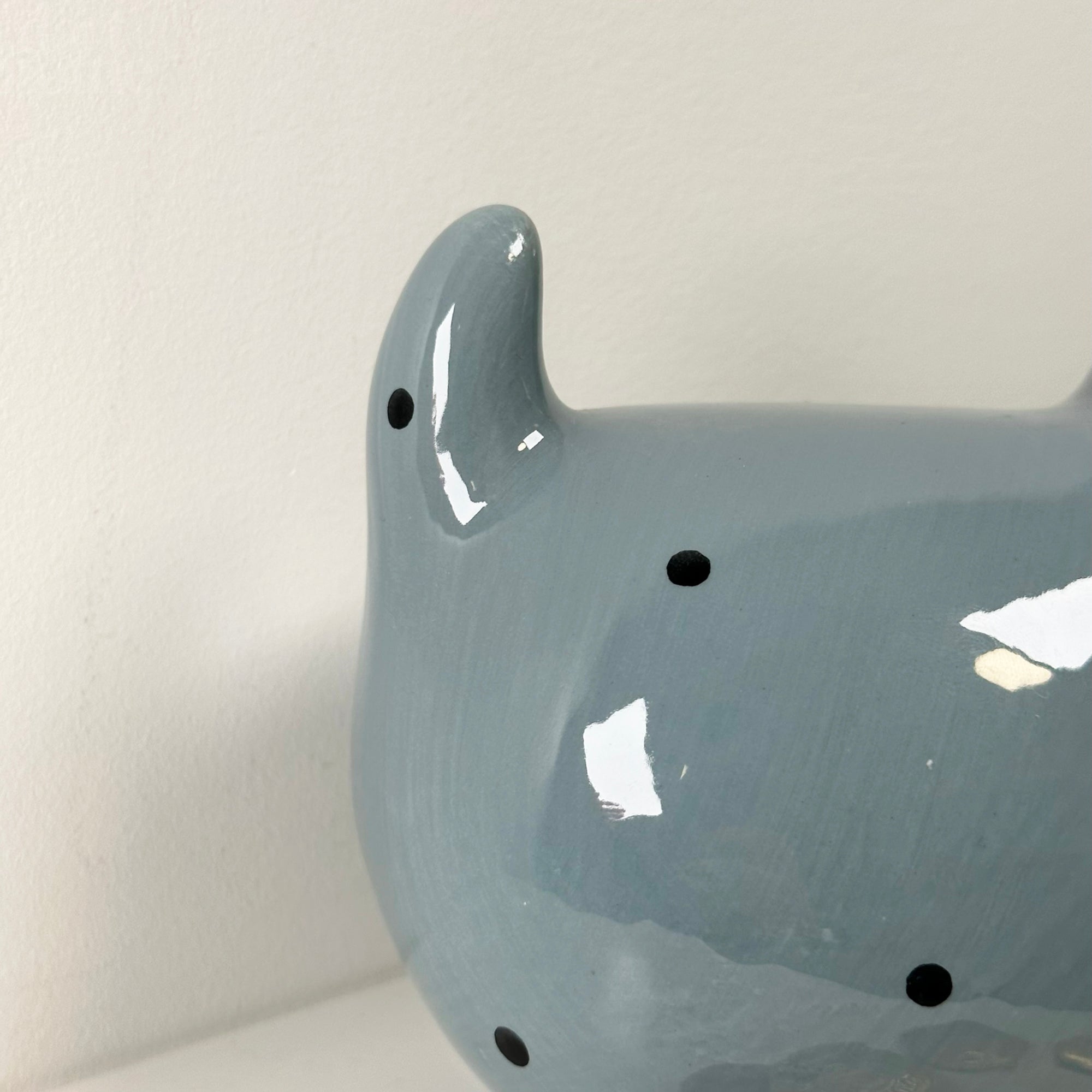 Ceramic Blue Cat Money Box