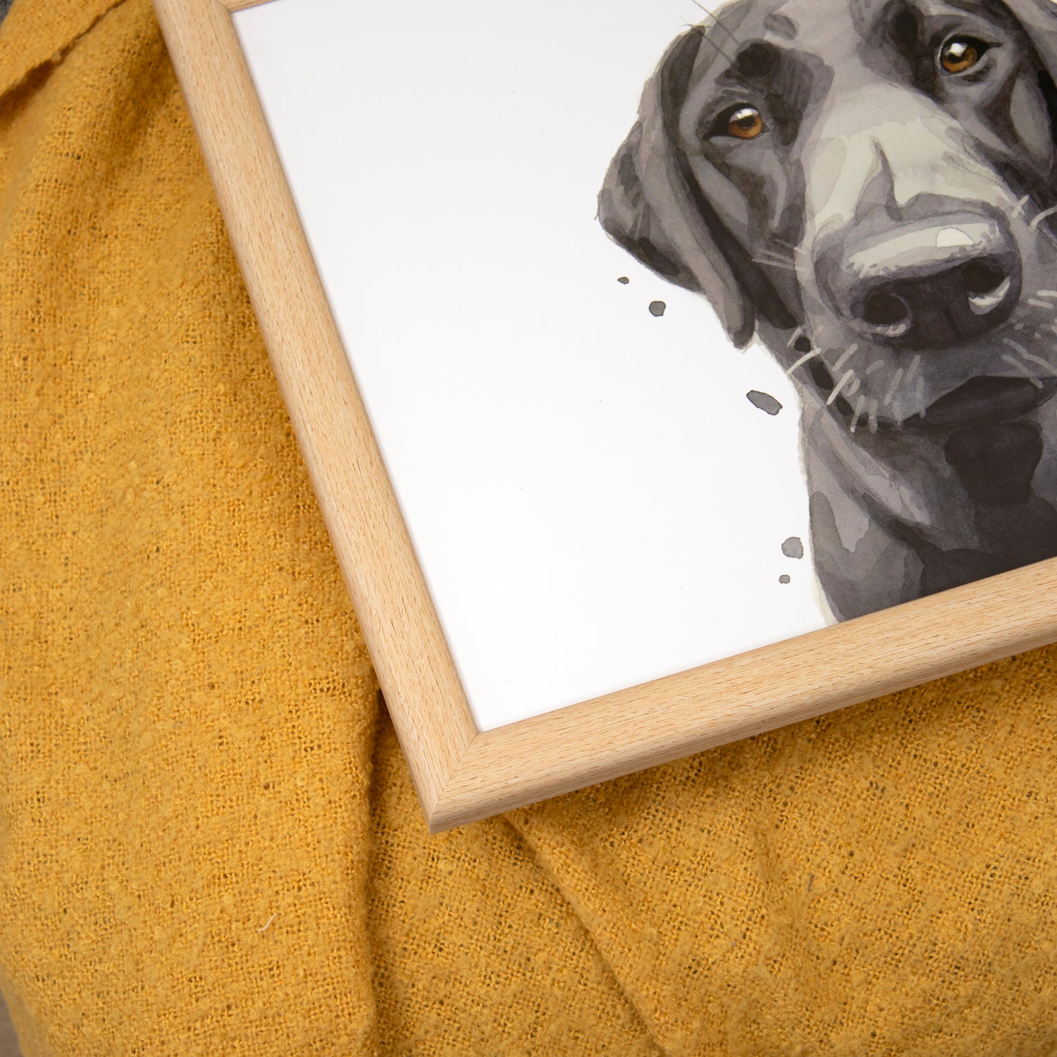 Black Labrador Lap Tray