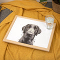 Black Labrador Lap Tray