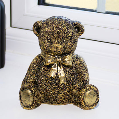 Gold Teddy Bear Ornament