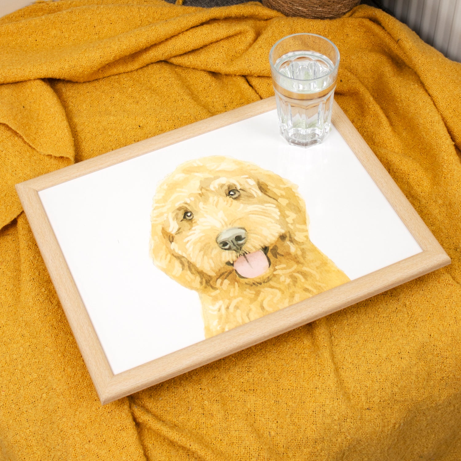 Cockapoo Dog Lap Tray