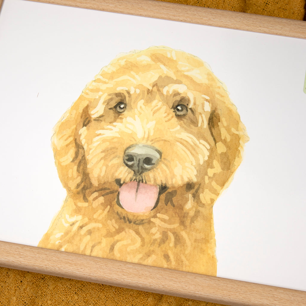 Cockapoo Dog Lap Tray