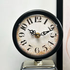 Black Petrol Pump Table Clock