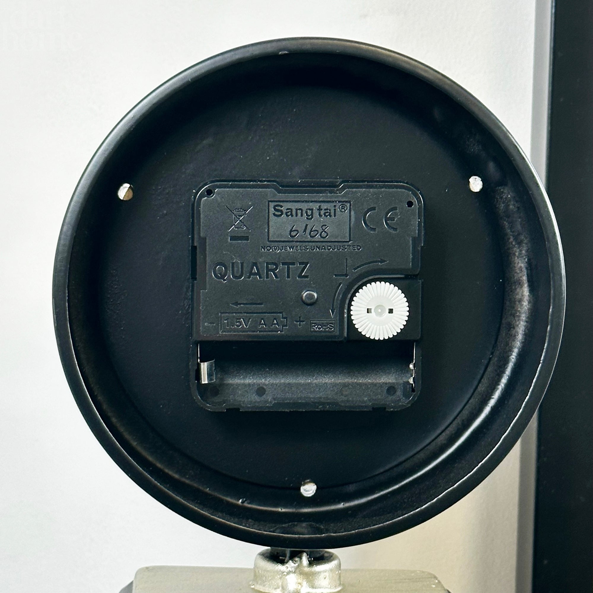 Black Petrol Pump Table Clock