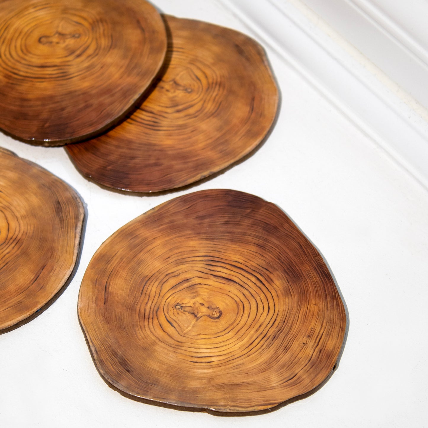 Set of 4 Wild Wood Effect Coasters