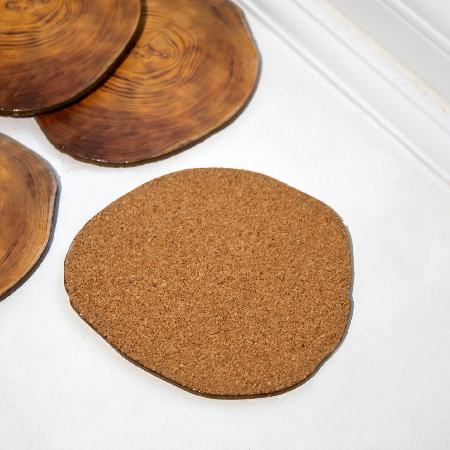 Set of 4 Wild Wood Effect Coasters