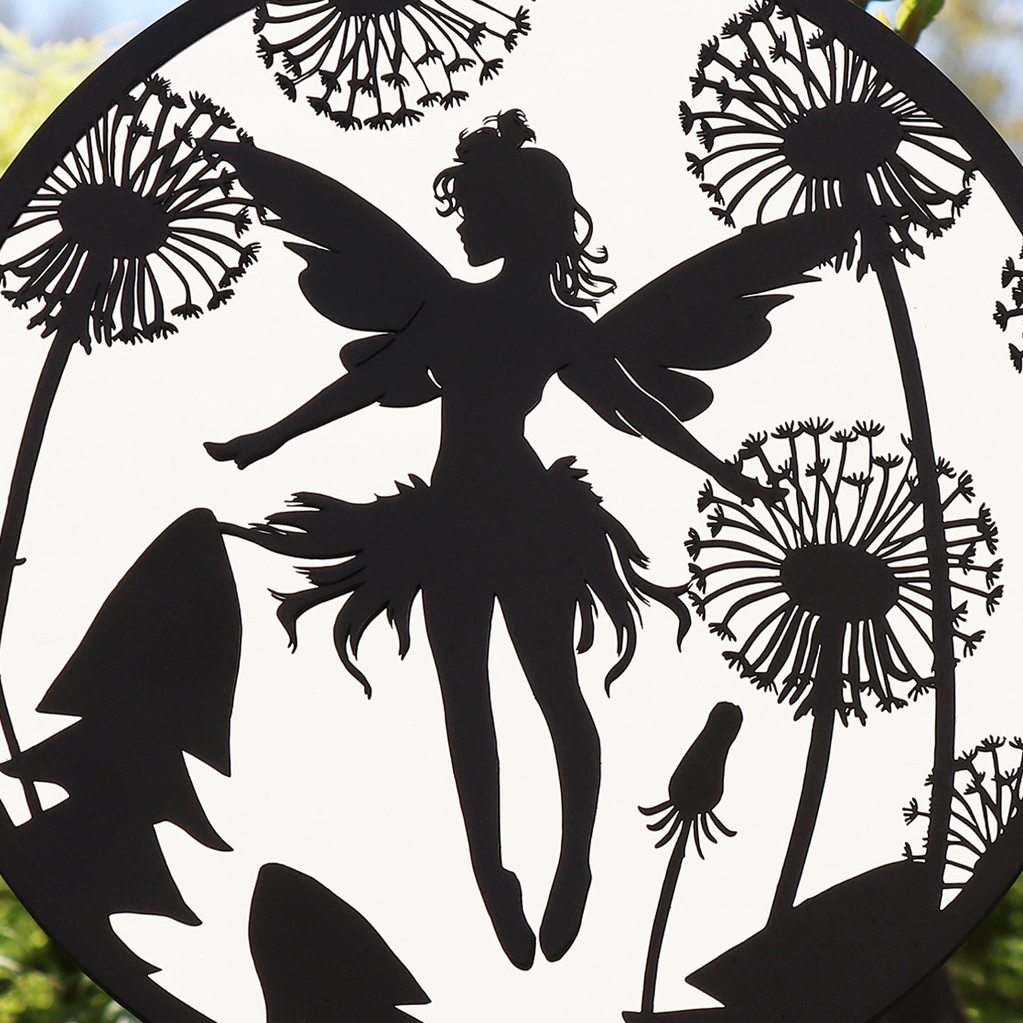 Flower Fairy Hanging Mirror Silhouette