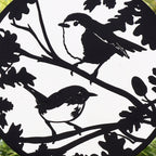 Robin And Wren Hanging Mirror Silhouette