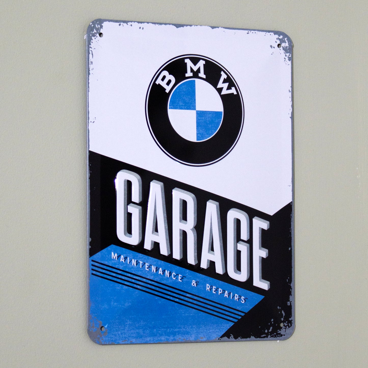 BMW Garage Metal Wall Sign