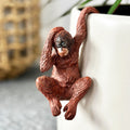 Brown Orangutan Pot Hanger