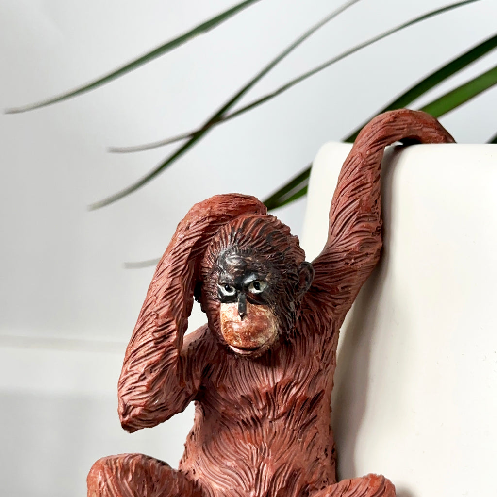 Brauner Orang-Utan Topfaufhänger