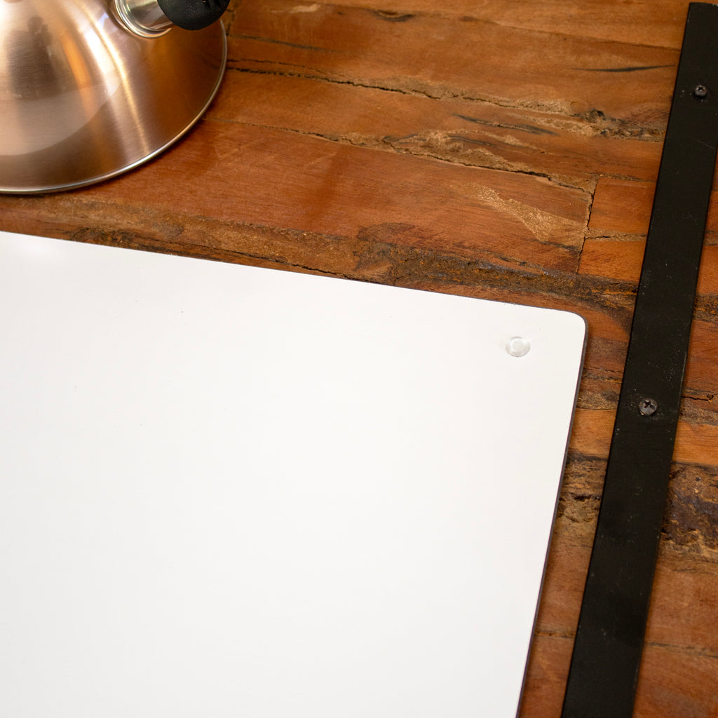 Retro Home Heart Glass Chopping Board