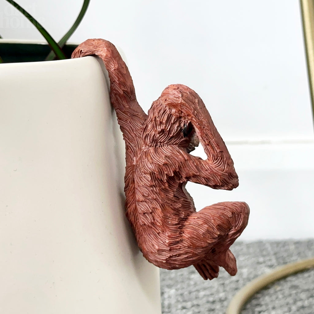 Brauner Orang-Utan Topfaufhänger