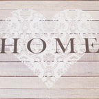 Retro Home Heart Glass Chopping Board