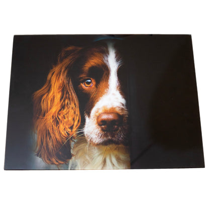 Springer Spaniel Glass Chopping Board