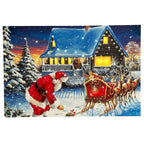 Snowy Santas Sleigh LED Canvas Art