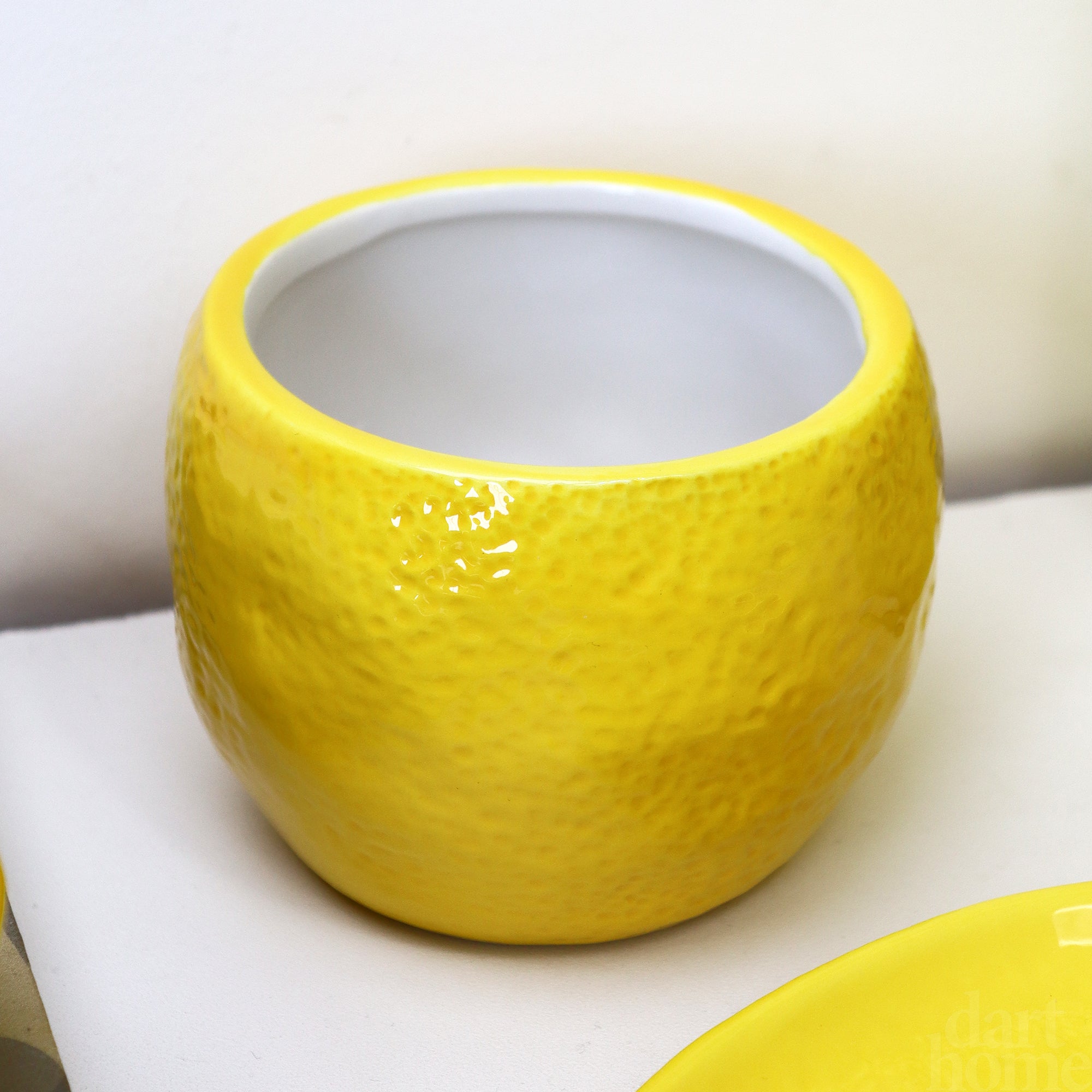 Lemon Trinket Pot With Lid