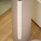 Brown Ribbed Metal Toilet Roll Holder