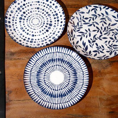 Set Of 6 Mediterranean Patterned Side Plates