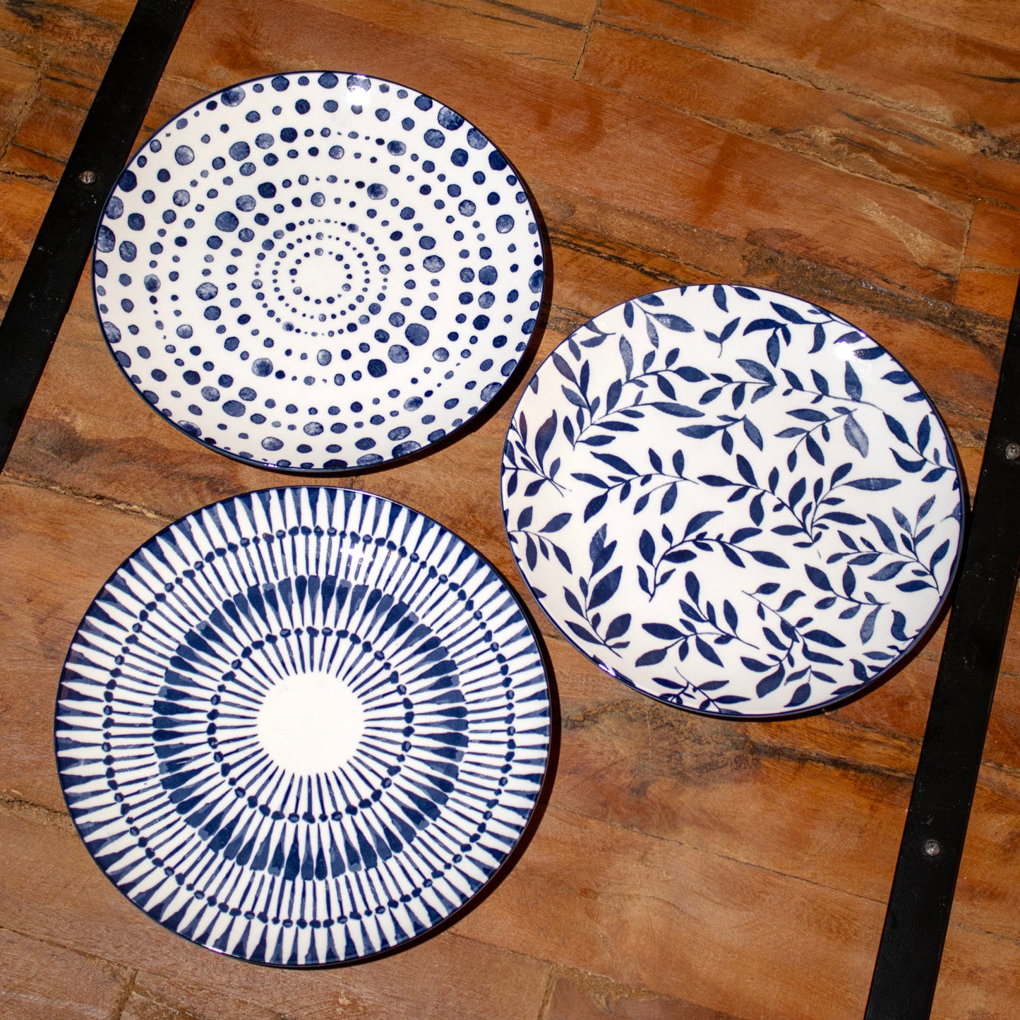 Set Of 6 Mediterranean Patterned Side Plates