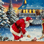 Snowy Santas Sleigh LED Canvas Art