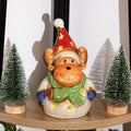 Light Up Ceramic Reindeer Figurine