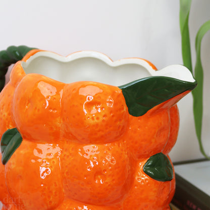 Ceramic Orange Jug