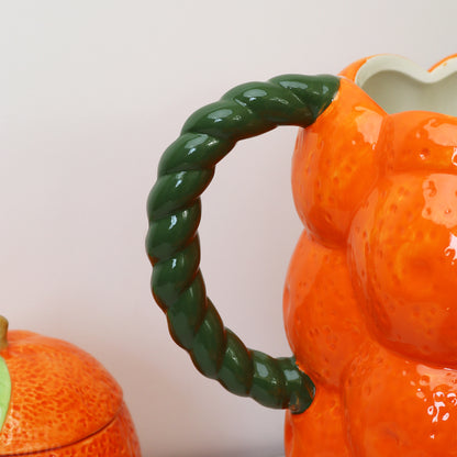 Ceramic Orange Jug