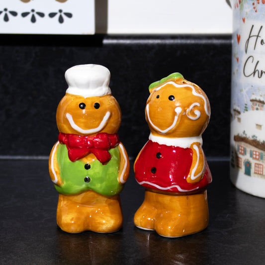 Gingerbread Salt And Pepper Shakers