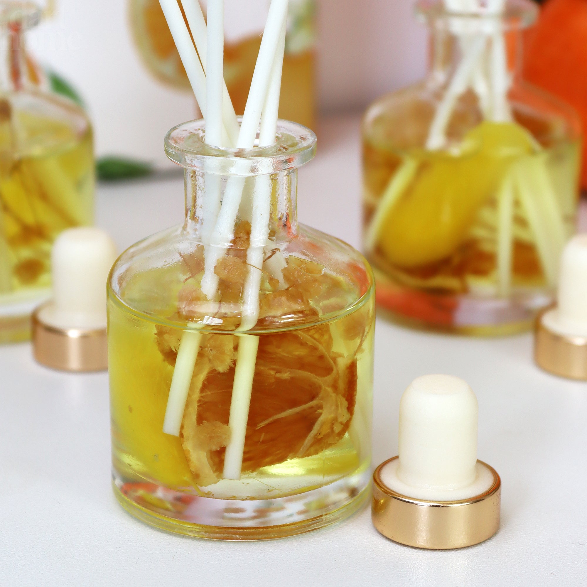 Set Of 3 Orange Blossom Fragranced Reed Diffusers
