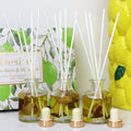 Set Of 3 Lime Basil & Mandarin Fragranced Reed Diffusers