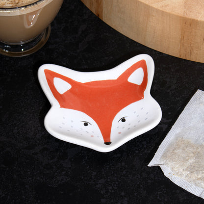 Ceramic Fox Teabag Tidy