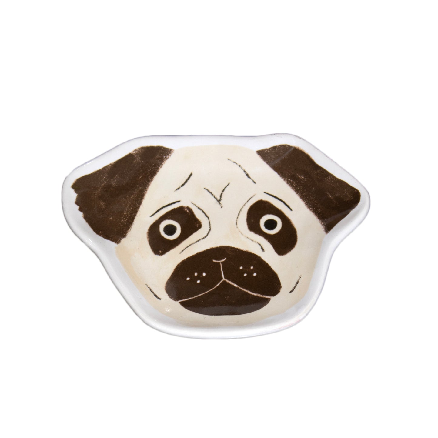 Ceramic Pug Dog Teabag Tidy