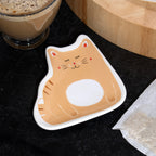 Ceramic Cat Teabag Tidy