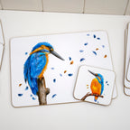 Set Of 4 British Birds Placemats And Coasters