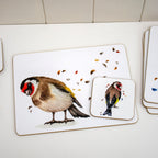 Set Of 4 British Birds Placemats And Coasters