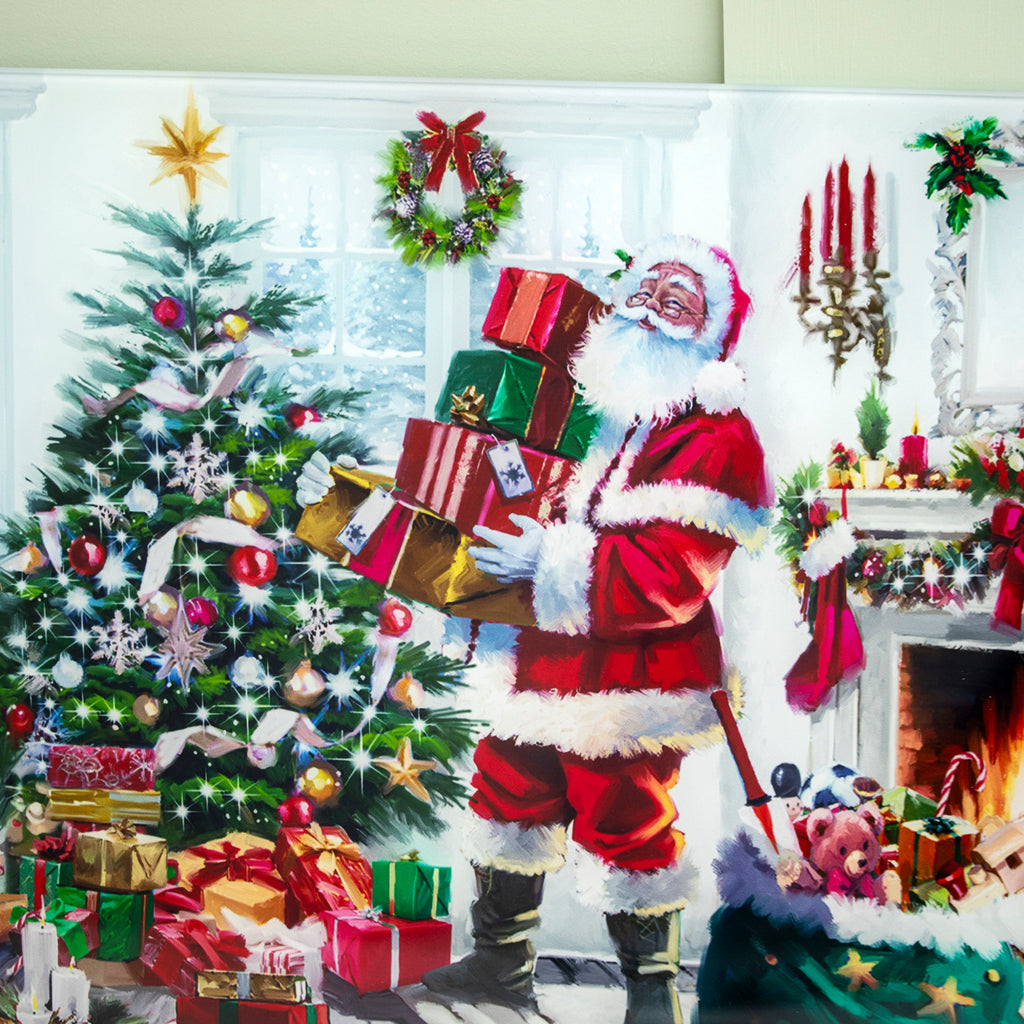 Santa Claus Christmas Glass Worktop Saver