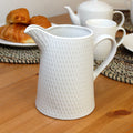Large White Jewel Jug
