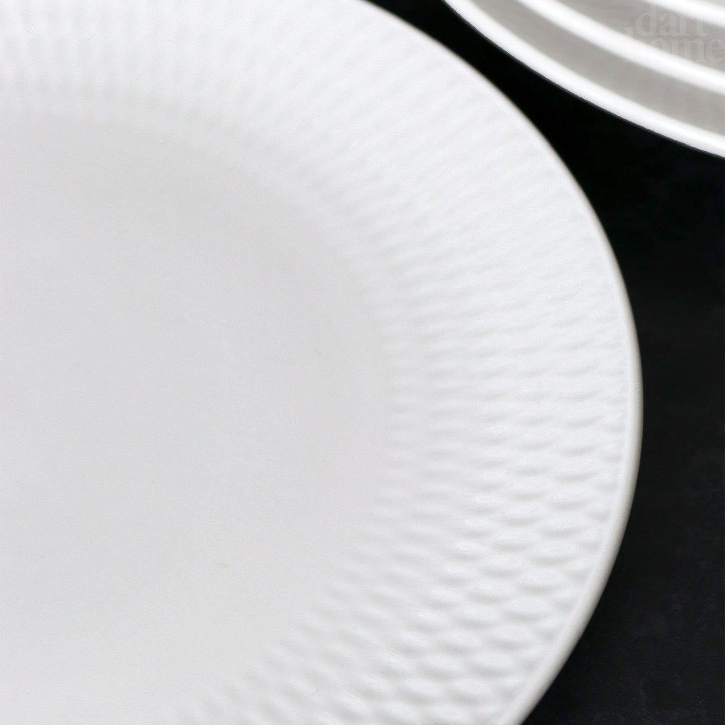 Set Of 4 White Jewel Dinner Plates