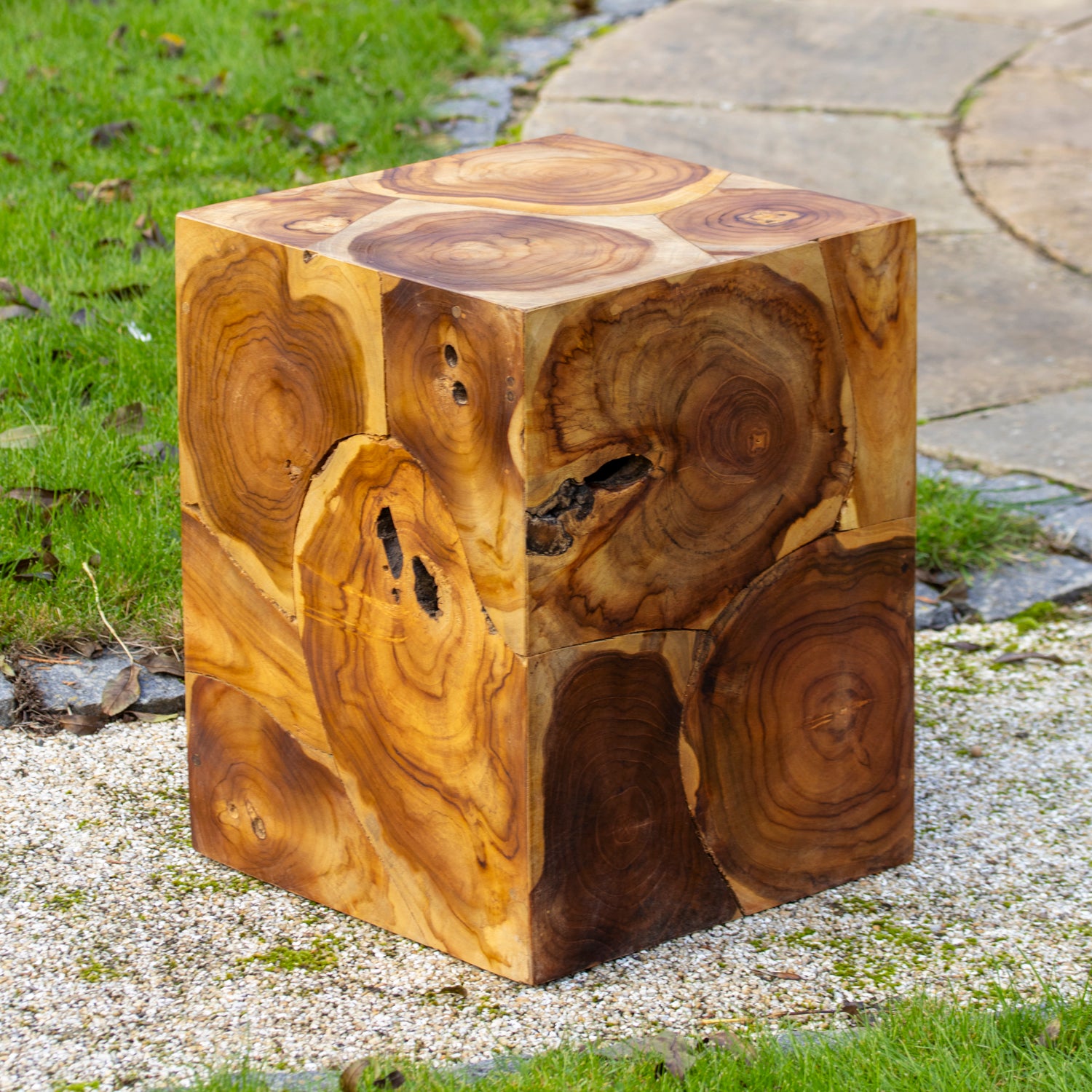 Teak Root Block Column