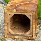 Teak Root Block Column
