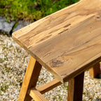 Recycled Teak End Table / Stool