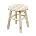 Round Natural Teak Root Stool