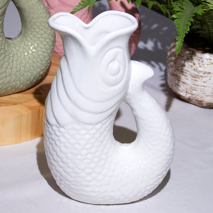 White Fish Glug Jug