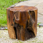 Large Solid Teak Root Block Table