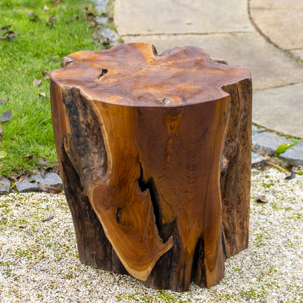 Large Solid Teak Root Block Table