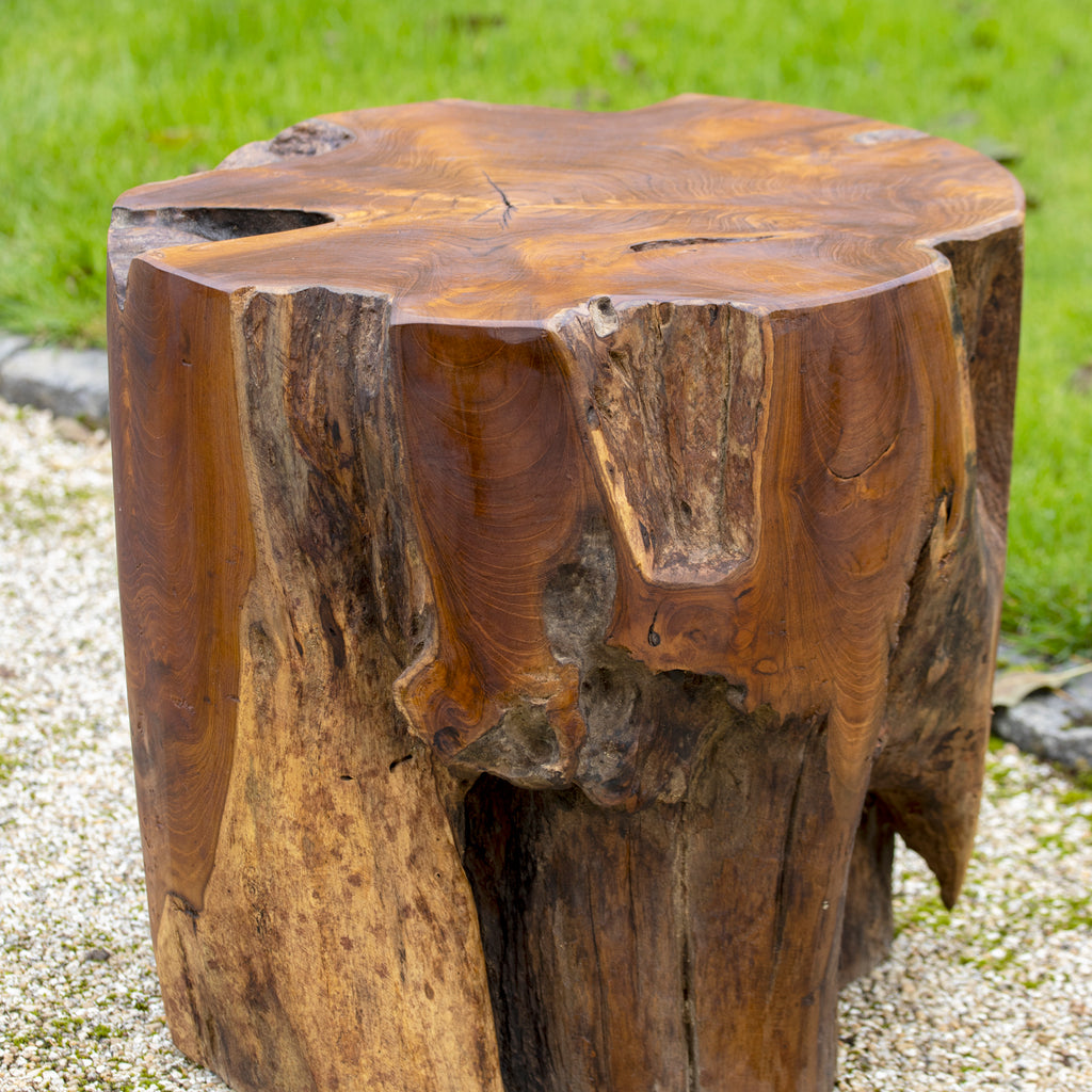 Large Solid Teak Root Block Table