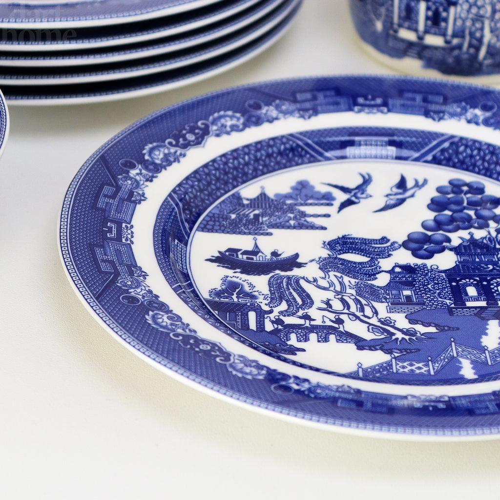 Set Of 6 Blue Willow Side Plates