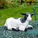 Laying Dairy Cow Garden Ornament