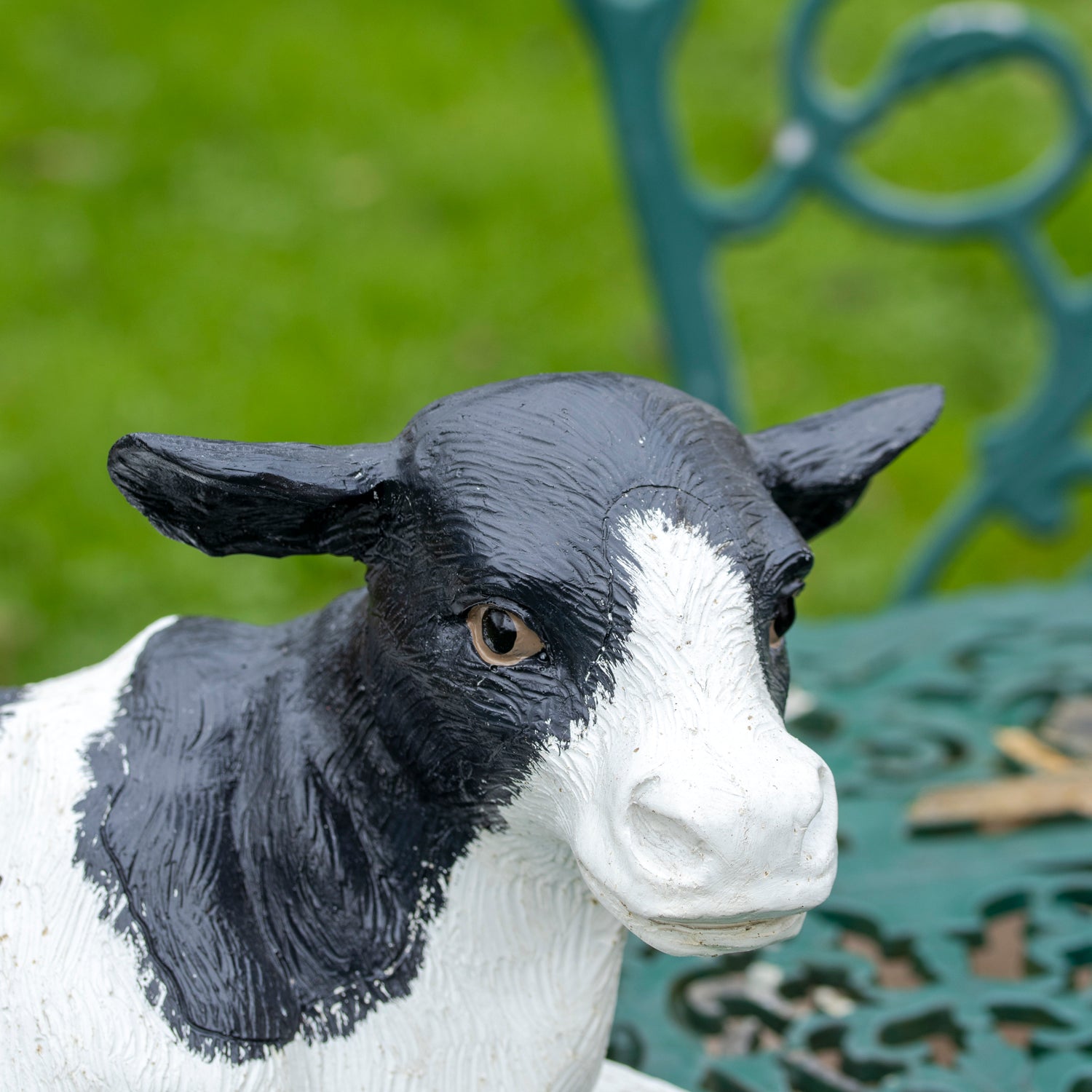 Laying Dairy Cow Garden Ornament